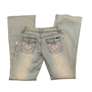 Floral Flare Jeans